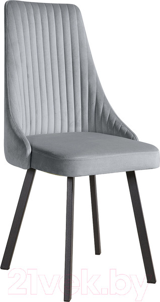 Изображение товара Стул Олмеко Лион (велюр тенерифе грей/черный)