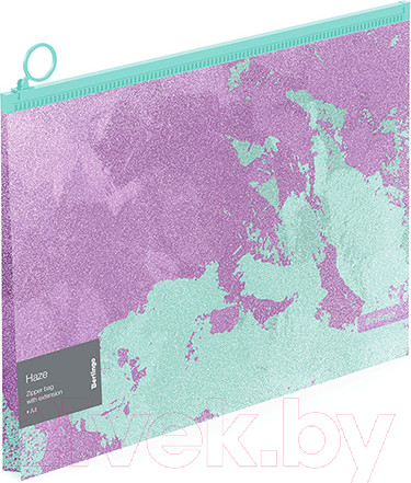 Изображение товара Папка-конверт Berlingo Haze / ZGx_A4924 (сиреневый/мятный)