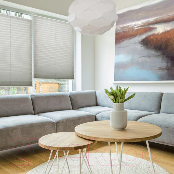 Изображение товара Штора-плиссе Delfa Basic Crush СПШ-35202 (68x160, серый)