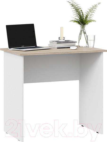 Изображение товара Письменный стол ТриЯ Тип 14 800 (дуб сонома/белый ясень)