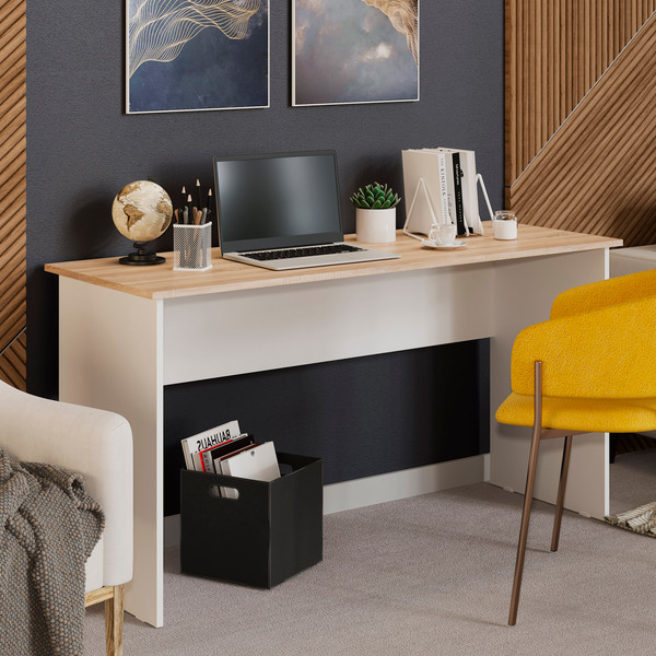 Изображение товара Письменный стол ТриЯ Тип 14 1400 (дуб сонома/белый ясень)