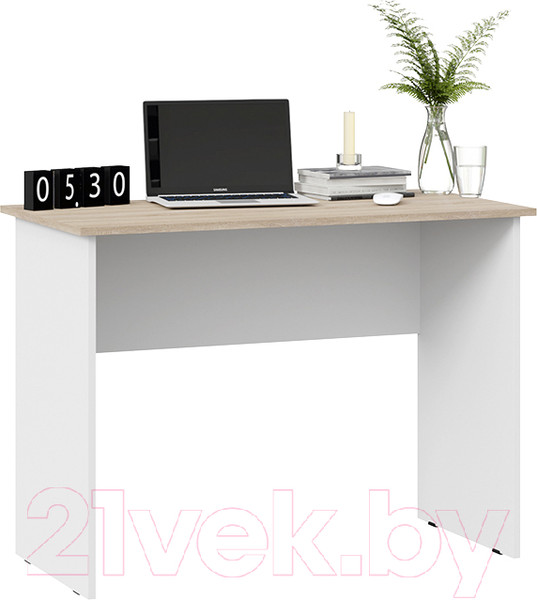 Изображение товара Письменный стол ТриЯ Тип 14 1000 (дуб сонома/белый ясень)