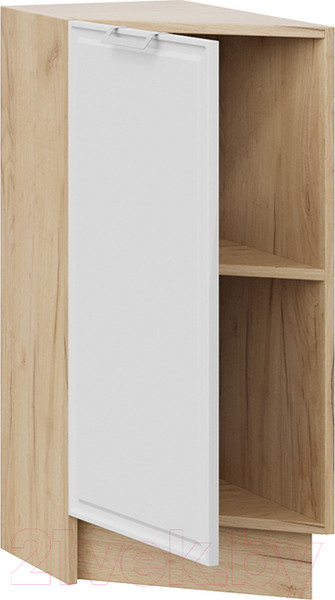 Изображение товара Шкаф-стол кухонный ТриЯ Белладжио 1Н3Т (дуб крафт золотой/фон белый)