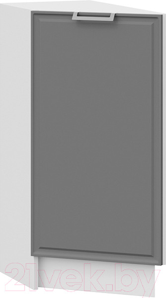 Изображение товара Шкаф-стол кухонный ТриЯ Белладжио 1Н3Т (белый/софт графит)