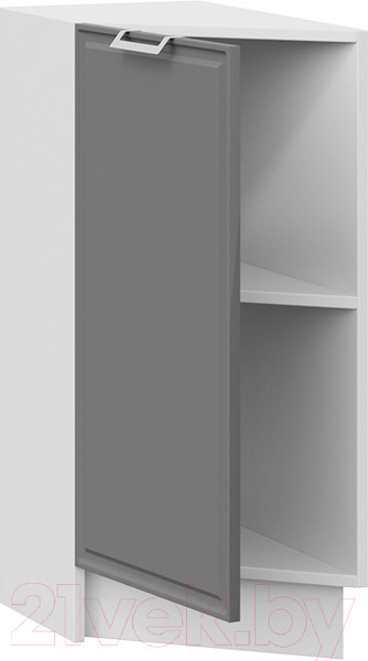 Изображение товара Шкаф-стол кухонный ТриЯ Белладжио 1Н3Т (белый/софт графит)