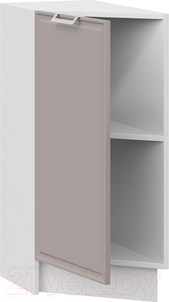 Изображение товара Шкаф-стол кухонный ТриЯ Белладжио 1Н3Т (белый/софт капучино)