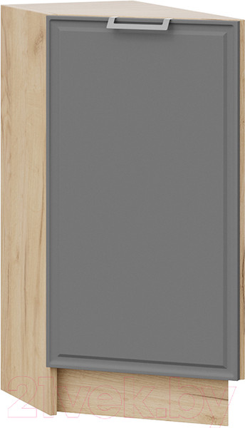 Изображение товара Шкаф-стол кухонный ТриЯ Белладжио 1Н3Т (дуб крафт золотой/софт графит)