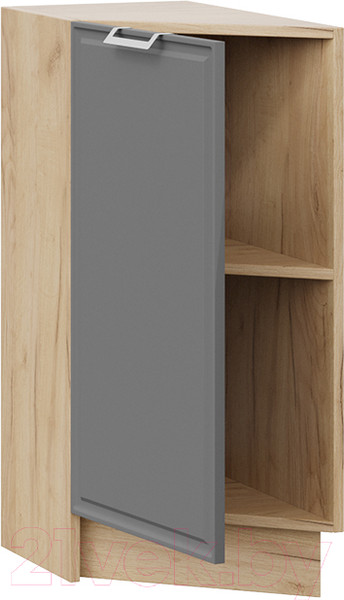 Изображение товара Шкаф-стол кухонный ТриЯ Белладжио 1Н3Т (дуб крафт золотой/софт графит)