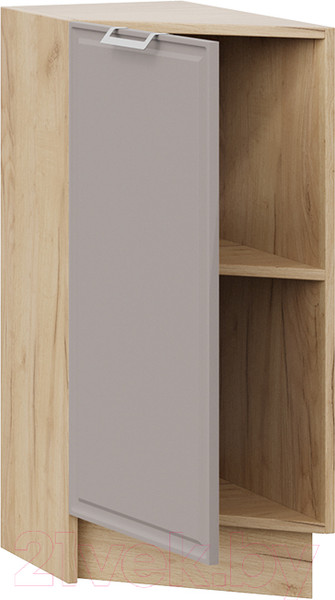 Изображение товара Шкаф-стол кухонный ТриЯ Белладжио 1Н3Т (дуб крафт золотой/софт капучино)