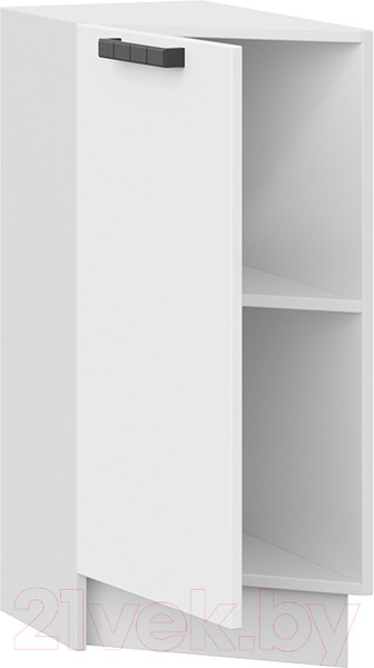 Изображение товара Шкаф-стол кухонный ТриЯ Детройт 1Н3Т исп.2 (белый/белый глянец)