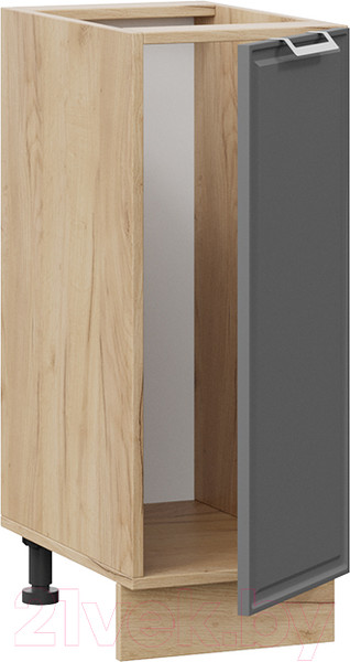 Изображение товара Шкаф-стол кухонный ТриЯ Белладжио 1Н3 (дуб крафт золотой/софт графит)