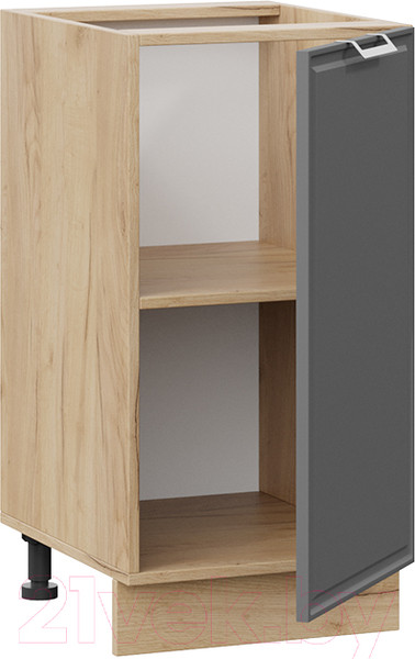 Изображение товара Шкаф-стол кухонный ТриЯ Белладжио 1Н4 (дуб крафт золотой/софт графит)