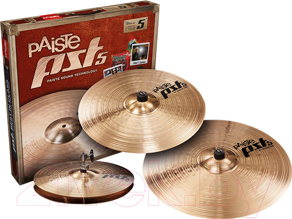Изображение товара Набор тарелок для ударной установки Paiste New PST 5 Universal Set 000068USET