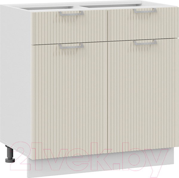 Изображение товара Шкаф-стол кухонный ТриЯ Кимберли 1Н8Я1 (белый/кремовый)