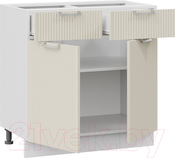 Изображение товара Шкаф-стол кухонный ТриЯ Кимберли 1Н8Я1 (белый/кремовый)