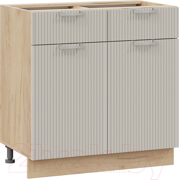 Изображение товара Шкаф-стол кухонный ТриЯ Кимберли 1Н8Я1 (дуб крафт золотой/кремовый)