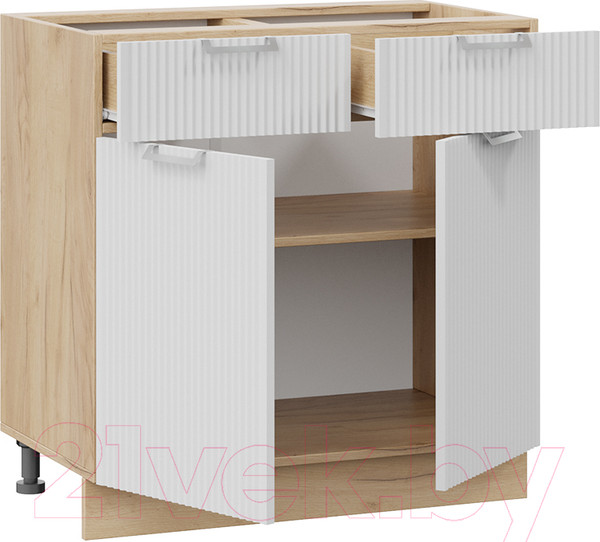 Изображение товара Шкаф-стол кухонный ТриЯ Кимберли 1Н8Я1 (дуб крафт золотой/сноу)