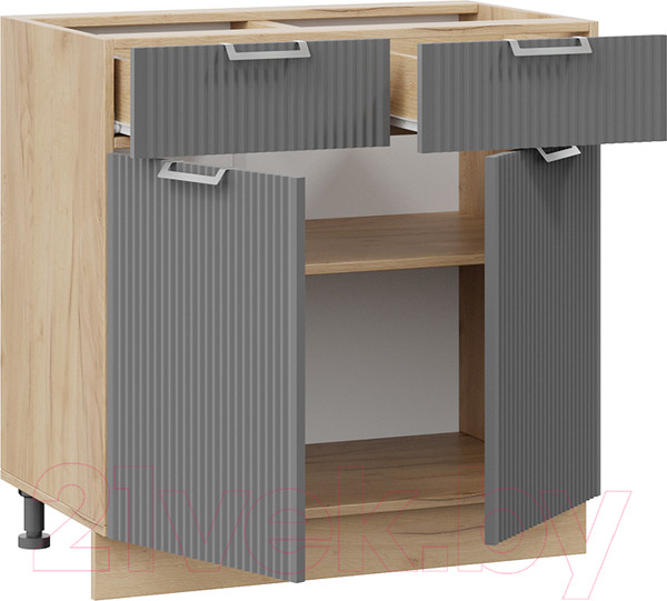 Изображение товара Шкаф-стол кухонный ТриЯ Кимберли 1Н8Я1 (дуб крафт золотой/титан)