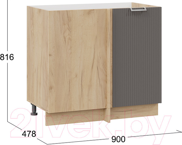 Изображение товара Шкаф под мойку ТриЯ Кимберли 1Н9У (дуб крафт золотой/муссон)