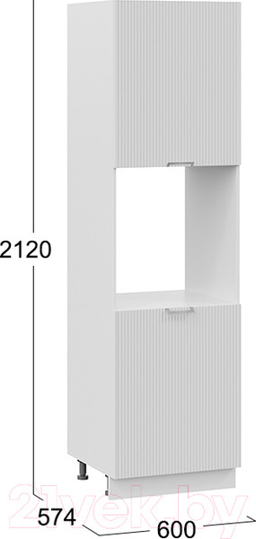 Изображение товара Шкаф-пенал кухонный ТриЯ Кимберли 1П6 (белый/сноу)