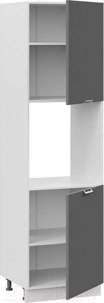 Изображение товара Шкаф-пенал кухонный ТриЯ Кимберли 1П6 (белый/титан)