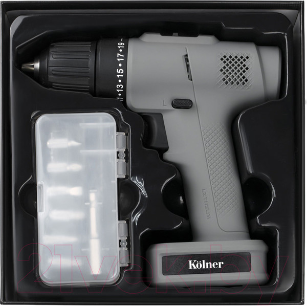 Изображение товара Аккумуляторная дрель-шуруповерт Kolner KCD 12/2BL (серый)