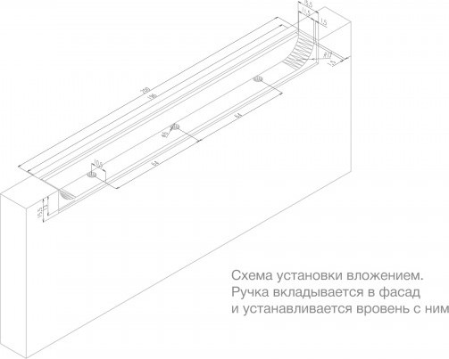 Изображение товара Ручка для мебели Boyard Eva RT020GR.1/000/200