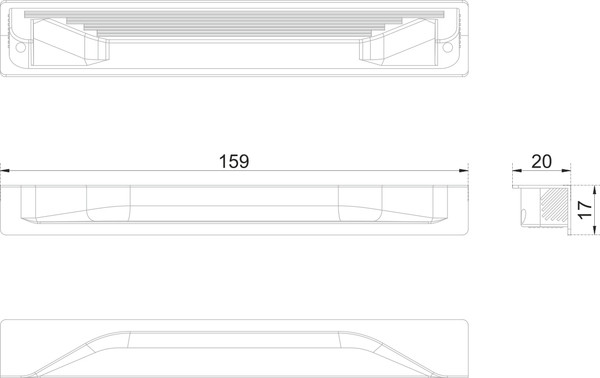 Изображение товара Ручка для мебели Boyard Adam RT021BL.1/000/160