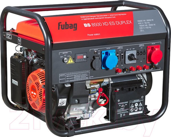 Изображение товара Бензиновый генератор Fubag BS 8500 XD ES Duplex (641090)