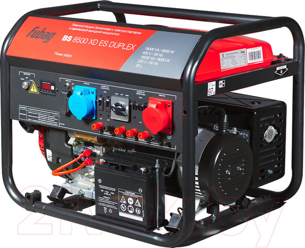 Изображение товара Бензиновый генератор Fubag BS 8500 XD ES Duplex (641090)