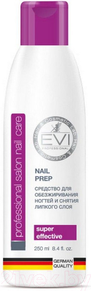 Изображение товара Обезжириватель для ногтей EVI Professional Для снятия липкого слоя (250мл)