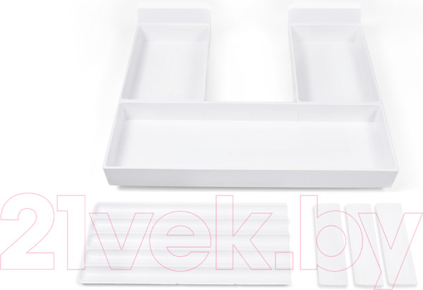 Изображение товара Органайзер для столовых приборов Boyard Старт с держателем задней стенки под мойку / SBH70/W