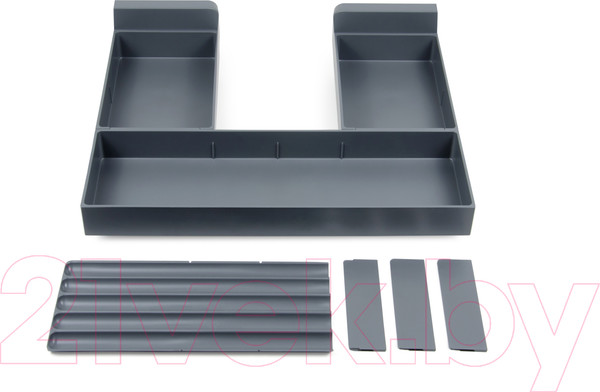 Изображение товара Органайзер для столовых приборов Boyard Старт с держателем задней стенки под мойку / SBH70/GRPH