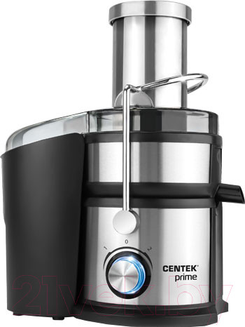 Изображение товара Соковыжималка электрическая Centek CT-1214 (черный/сталь)