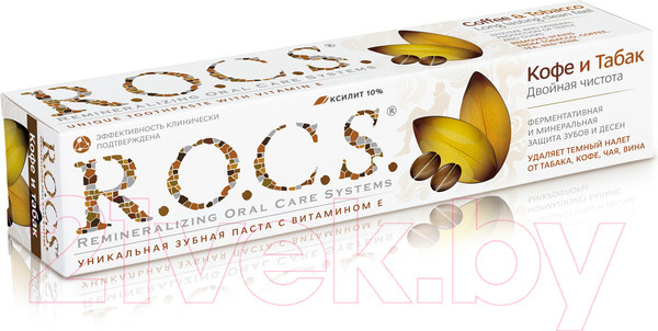 Изображение товара Зубная паста R.O.C.S. Кофе и табак (74г)