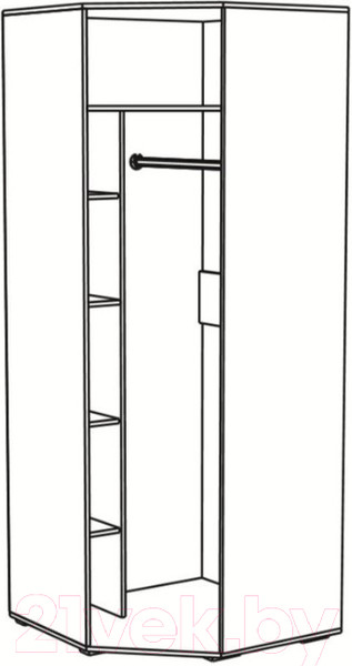 Изображение товара Шкаф Тэкс Ливорно ЛШ-25 (орех донской)