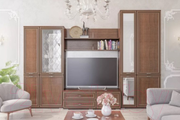 Изображение товара Шкаф Тэкс Ливорно ЛШ-9 с зеркалом (орех донской)