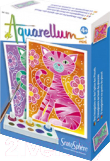 Изображение товара Набор для творчества SentoSphere Aquarellum Кошки Мини / 6003