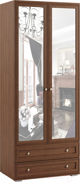 Изображение товара Шкаф Тэкс Ричард РШ-24 2-х створчатый с зеркалом (орех донской)
