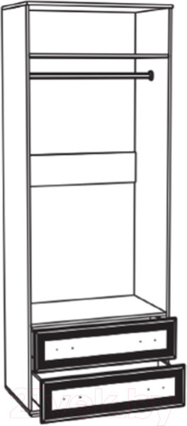 Изображение товара Шкаф Тэкс Ричард РШ-24 2-х створчатый с зеркалом (орех донской)