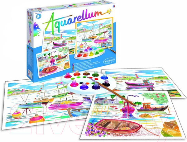 Изображение товара Набор для творчества SentoSphere Aquarellum Кораблики / 6190