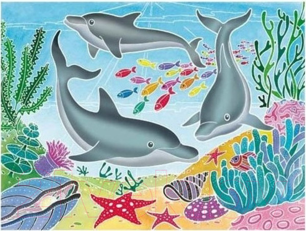 Изображение товара Набор для творчества SentoSphere Aquarellum Дельфины / 6220