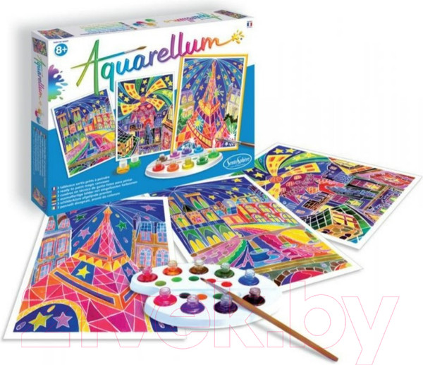 Изображение товара Набор для творчества SentoSphere Aquarellum Ночной Париж / 6260
