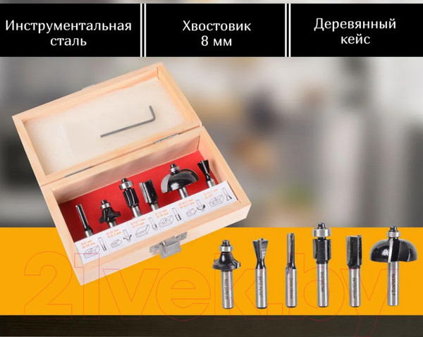 Изображение товара Набор фрез Вихрь 73/10/6/20