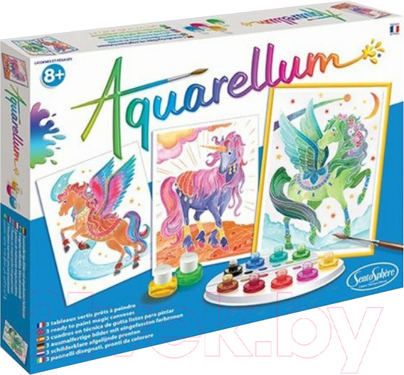 Изображение товара Набор для творчества SentoSphere Aquarellum Единороги и пегасы / 6394