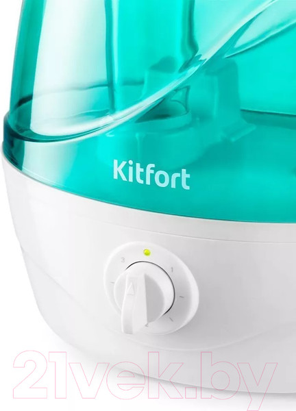 Изображение товара Ультразвуковой увлажнитель воздуха Kitfort KT-2834-3 (белый/бирюзовый)