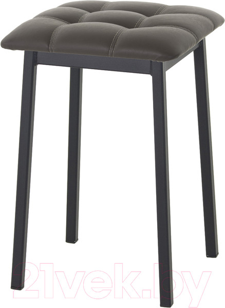 Изображение товара Табурет AMC Comfort 7К1.8 (кожзам серо-коричневый/черный)