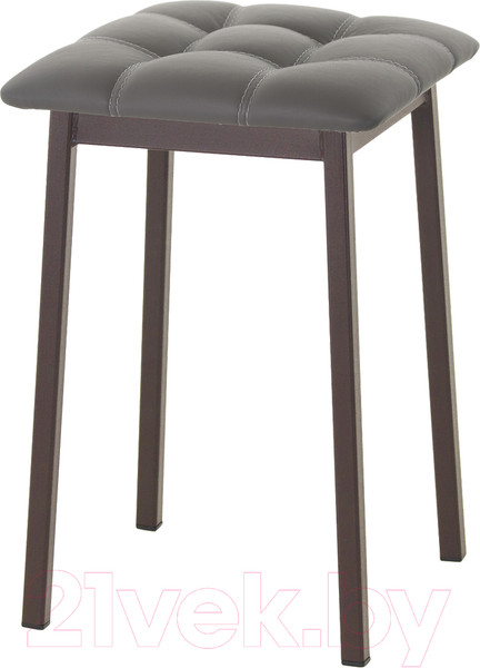Изображение товара Табурет AMC Comfort 7К2.5 (кожзам графит/коричневый)