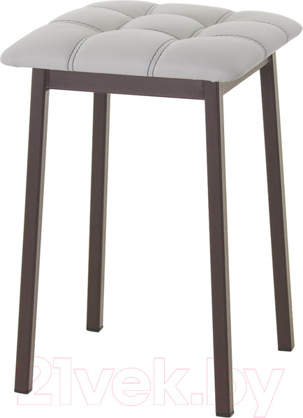 Изображение товара Табурет AMC Comfort 7К2.6 (кожзам серый/коричневый)