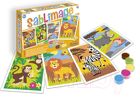 Изображение товара Набор для творчества SentoSphere Песочные картинки. Африка / 881